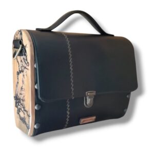 Sac cartable noir bois orme Lichtenberg n°86