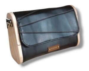 Mini sac bois et alter-cuir de raisin noir 154