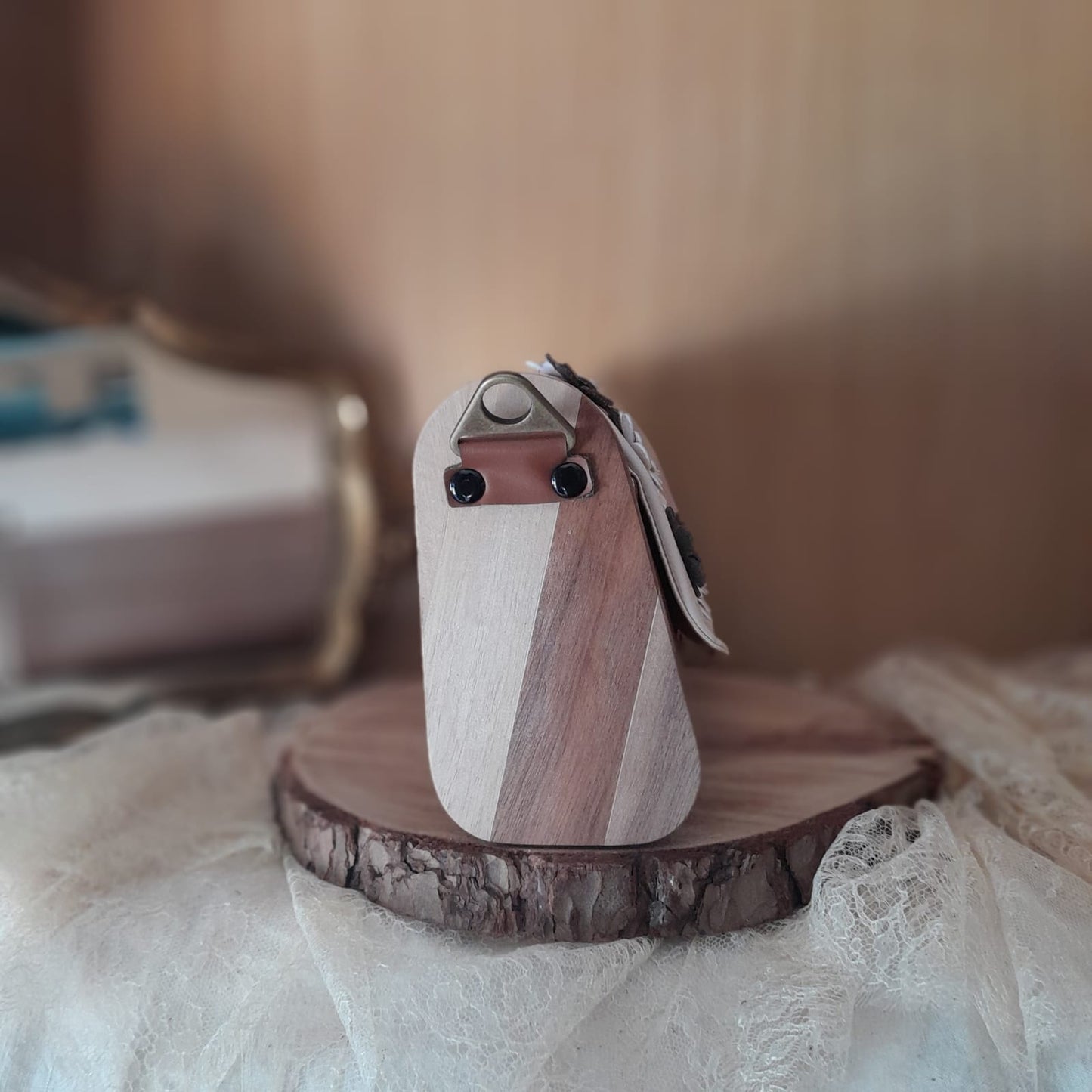 Mini sac bois et raisin sable fleuri n°162 – Image 5