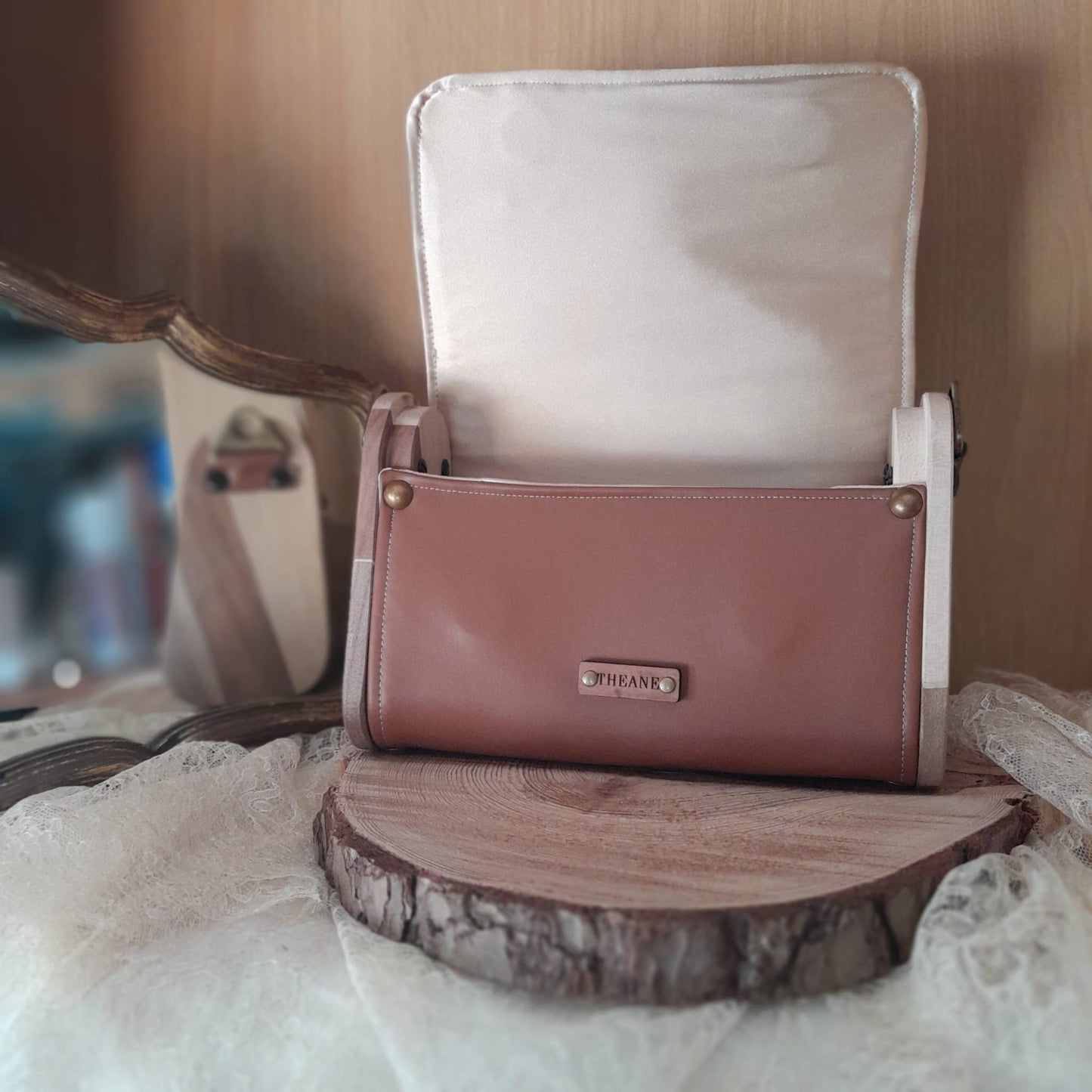 Mini sac bois et raisin sable fleuri n°162 – Image 9